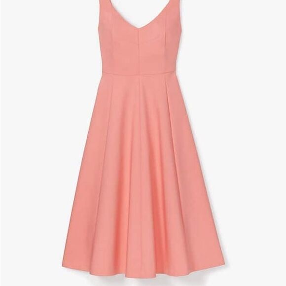 KATE Spade Twill Grace Dress pink sea Star fit and flare sz 2 NWT - Picture 4 of 15